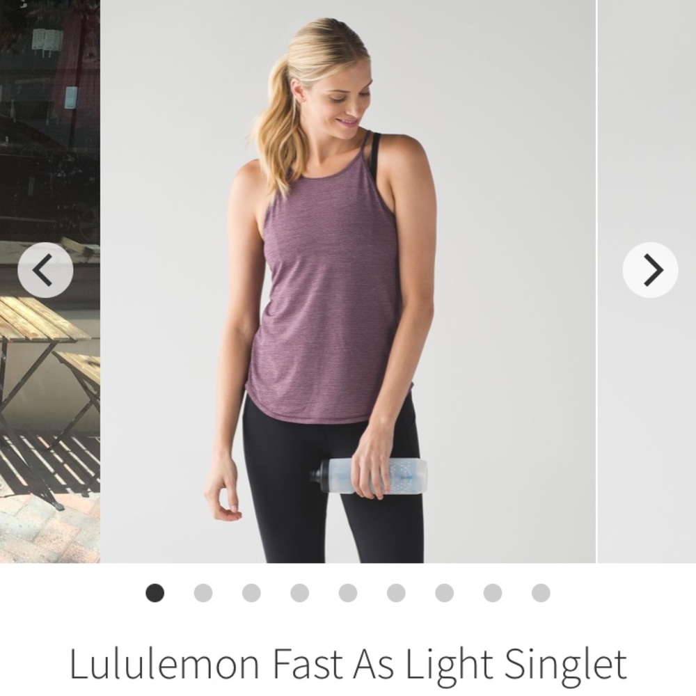 Lululemon Fast as Light Singlet , Size 4